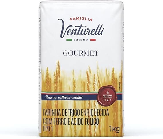 Farinha 1 kg Tipo 1 Gourmet Famiglia Venturelli por R$7,49 na Amazon