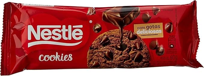 Cookie Nestlé Gotas de Chocolate Classic 60 g por R$3,89 no Amazon