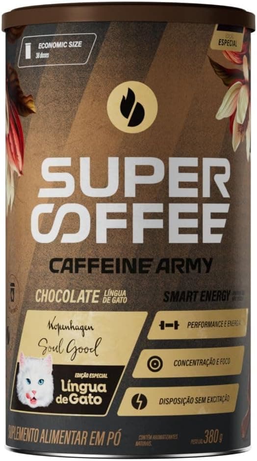 Supercoffee LinguaGato 380g energia estável a R$177,48 com frete grátis
