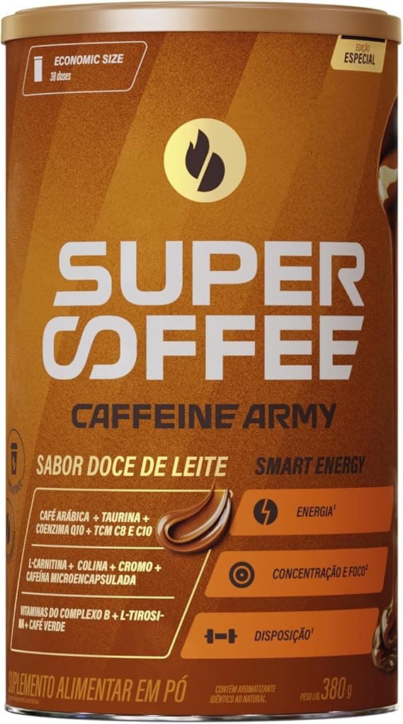 SuperCoffee Doce de Leite Economic Size 380g: 38 doses para energia