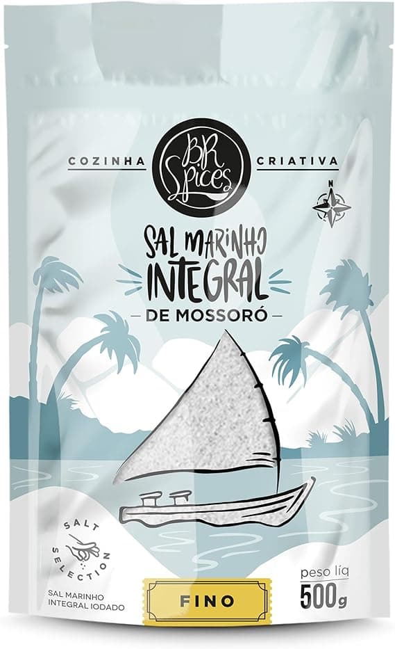 Sal Marinho Integral BR Spices 500 g: de R$15,46 por R$5,49