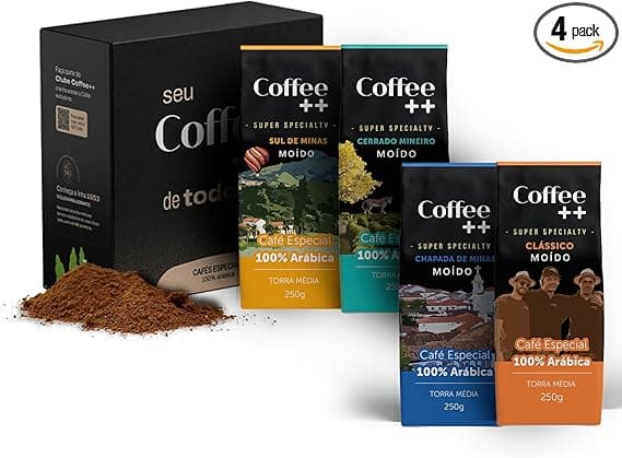 Kit 4×250 g Coffee Mais: 100% Arábica, torra média – R$161,91