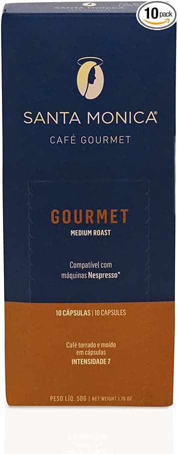 Cápsulas Gourmet Santa Mônica para Nespresso: 10 unid por R$ 22,49