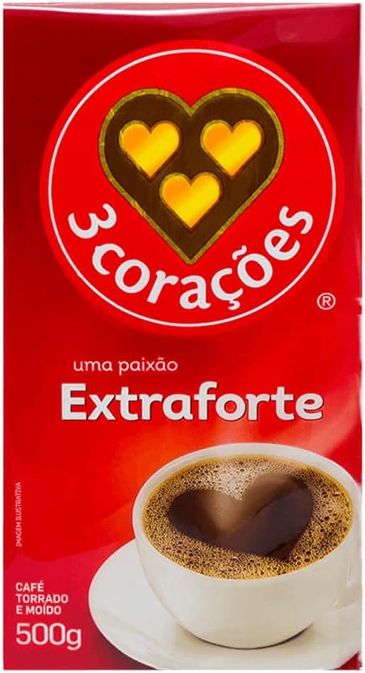 Oferta Amazon: 3 Corações Extra Forte Torrado 500g a vácuo por R$48,99