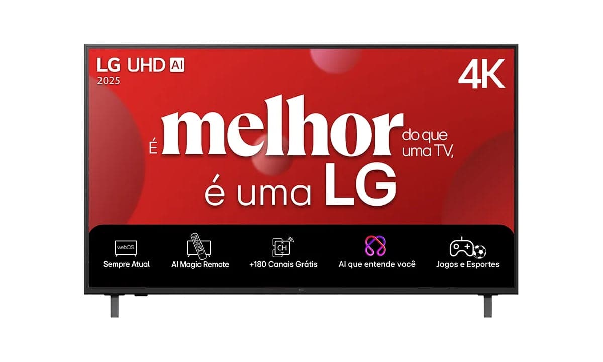 LG Smart TV 4K tem preço baixo em oferta