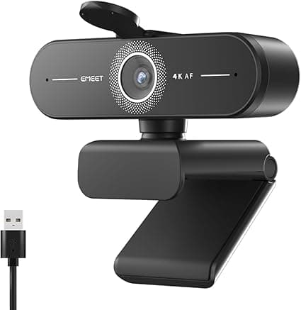 EMEET C60E 4K Webcam: promoção de R$ 178,68 à vista no Pix na Amazon