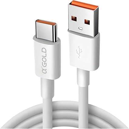 Cabo USB-C Turbo: Carregamento Rápido e Dados Reforçados – R$8,90