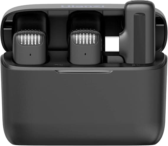ULANZI J12: Microfone de Lapela Sem Fio USB‑C para Android — R$119,60