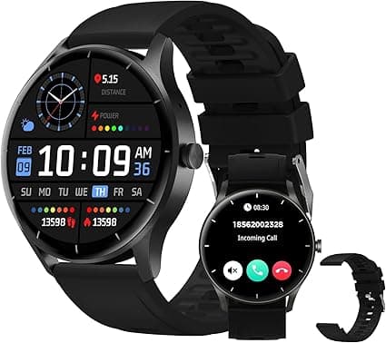 PEJE Smartwatch com pulseira extra, tela 1,28″ HD e IP68 por R$138,06
