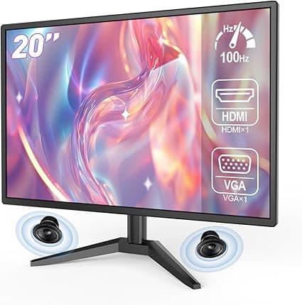 Monitor de 20 polegadas com 75 Hz, 5 ms e alto-falantes por R$ 269,83