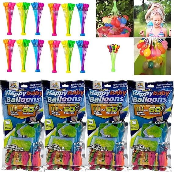 Kit 444 Bexigas de Água: enchimento rápido por R$49,50