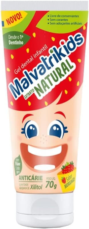 Gel Malvatrikids 70g infantil – R$22,99 envio grátis, fórmula natural