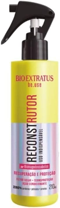 Be.Use Bio Extratus Reconstrutor 210 ml: 2 min, R$63,90 na Amazon