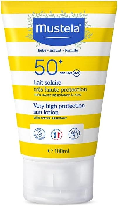 Mustela Protetor Solar Infantil FPS 50+ (100 ml) por R$70,29 na Amazon