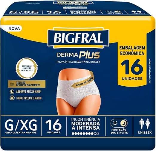 Bigfral Derma Plus G/XG 16 Unidades na Amazon por R$43,25, de R$74,99