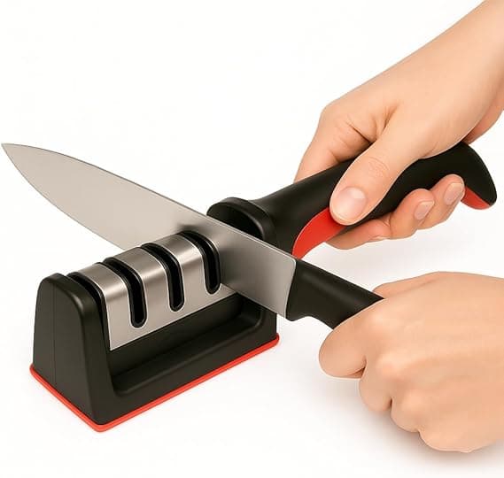 Afiador de Facas 3 em 1 Profissional com Oferta de R$ 8,90 na Amazon