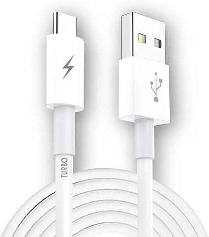 Cabo USB-C 2m Turbo 60W, nylon trançado, R$ 9,98 na Amazon