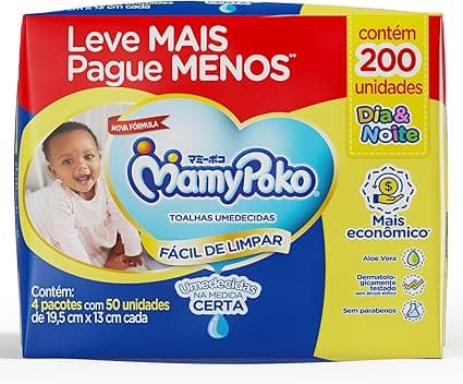 Preço cai: MamyPoko Dia&amp;Noite 200 un por R$20,90 na Amazon BF