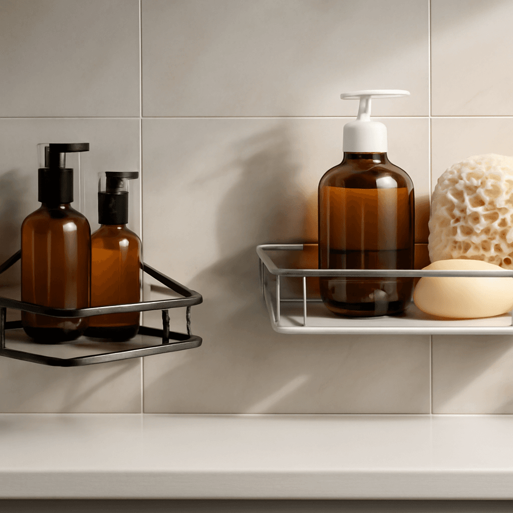 Kit organizador para banheiro e cozinha que otimiza espaço com praticidade e estilo