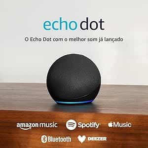 Echo Dot 5ª geração Black Friday: R$ 303,05 à vista e som aprimorado