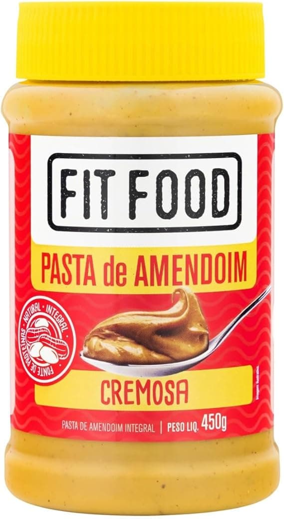 Pasta de Amendoim Cremosa Fit Food 450g por R$18,04: prática e sabor