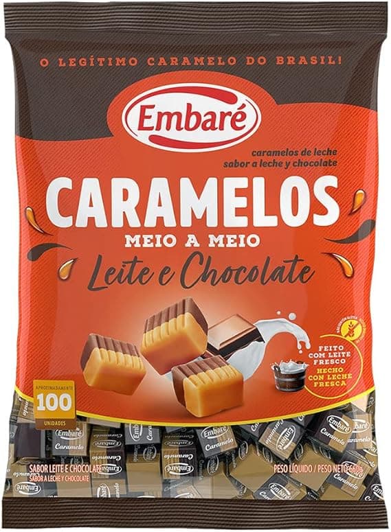 Embaré Caramelos Meio a Meio 660g: R$23,70 com frete grátis na Amazon