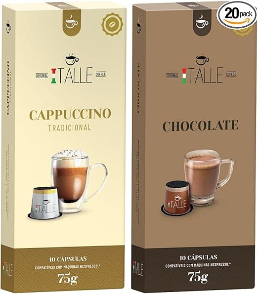 Cápsulas Italle Cappuccino: 20 unid por R$49,90 na Amazon