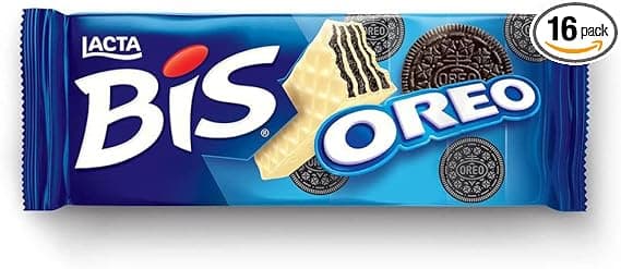 Wafer Oreo com cobertura chocolate branco Lacta Bis 100,8 g por R$8,49
