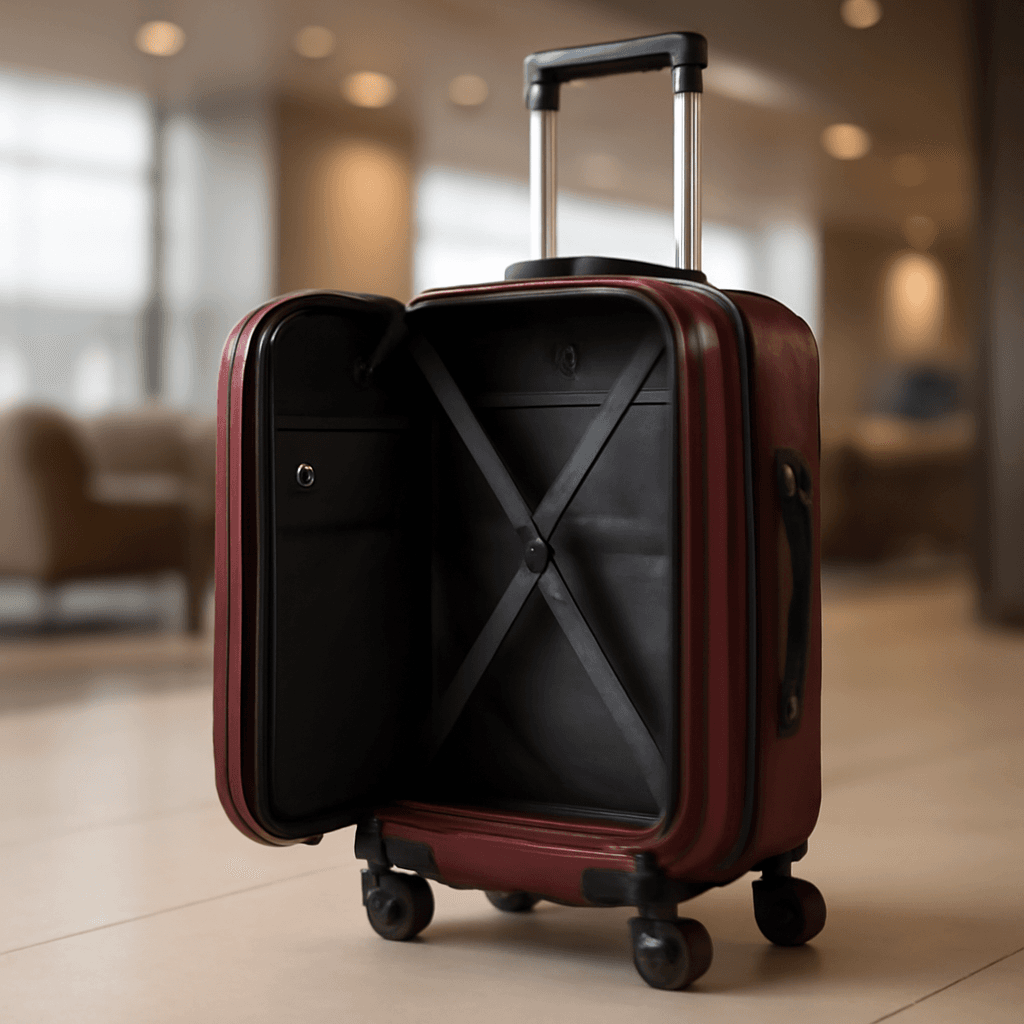Mala compacta que oferece segurança e praticidade para viagens curtas e trabalho