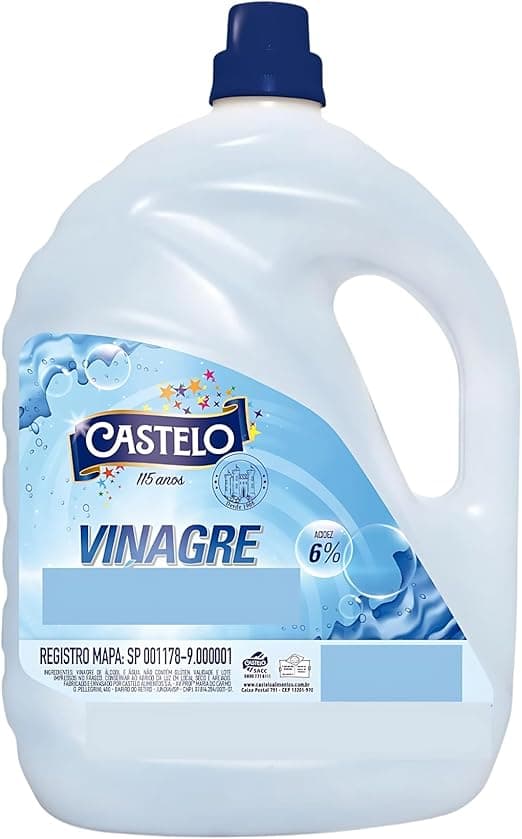 Castelo Vinagre 5L Natural Bio 6% por R$37,80 com entrega grátis