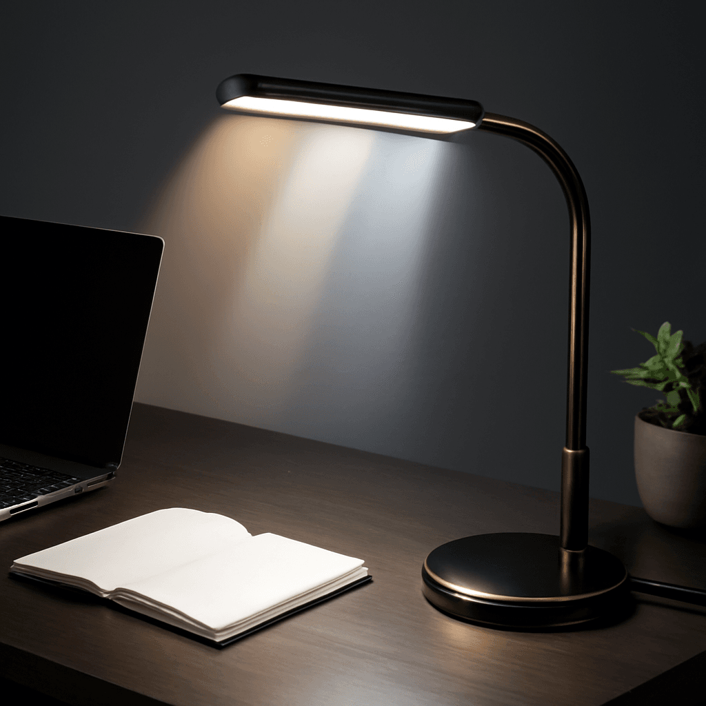 Luminária LED 3 em 1 com carregamento tipo C que facilita iluminação versátil em casa e escritório