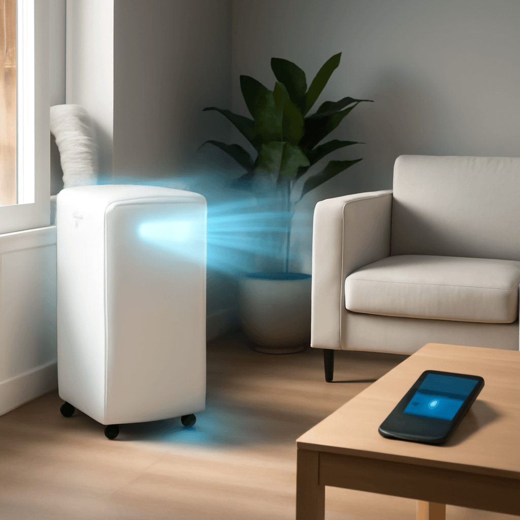Ar-condicionado portátil Hisense que garante conforto e controle fácil no dia a dia