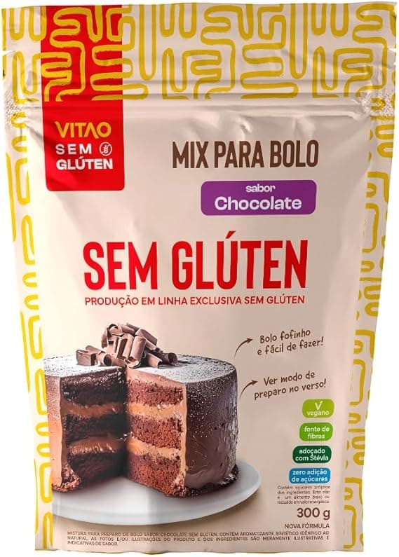 Mix Vitao Sem Gluten Chocolate: de R$26,89 por R$17,66 na Amazon