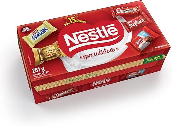 Nestlé Especialidades Bombom 251 g: variedade completa para presentear