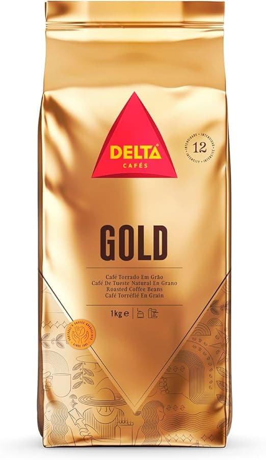 Delta Gold Coffee Grão 1Kg: R$137,99 e sabor marcante, entrega grátis