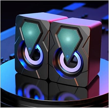 Caixa de Som para PC com RGB – 6 W RMS, USB e P2 por R$34,90 na Amazon