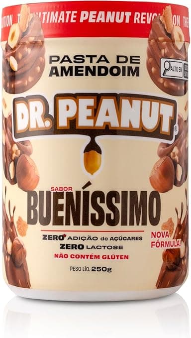 Pasta de Amendoim Dr. Peanut Bueníssimo 250 g com Whey por R$26,69