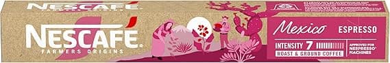 Cápsulas NESCAFÉ Farmers Origins México: 10 por R$24,90 sabor intenso