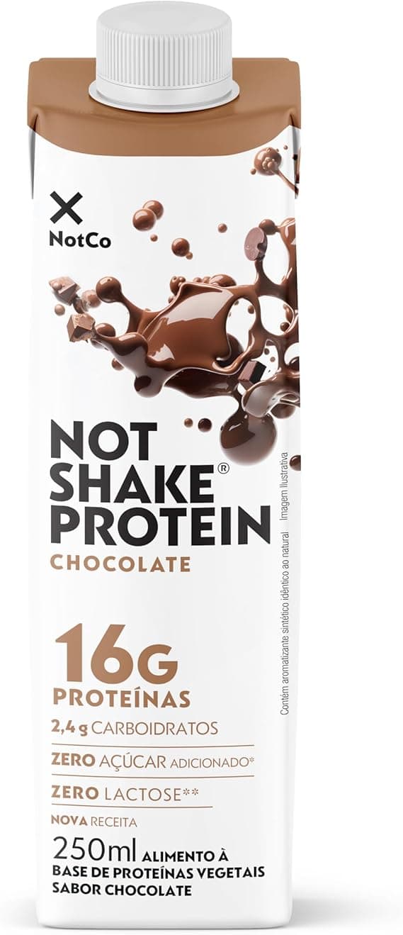 NotMilk High Protein: Leite vegetal chocolate 250 ml, 16 g por R$7,99