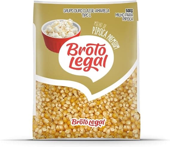 Milho para Pipoca Broto 500g a R$13,70 na Amazon: bom custo-benefício
