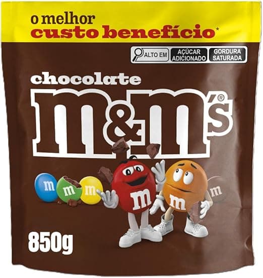 M&amp;M’S Ao Leite 850g: R$94,49 com frete grátis e entrega rápida
