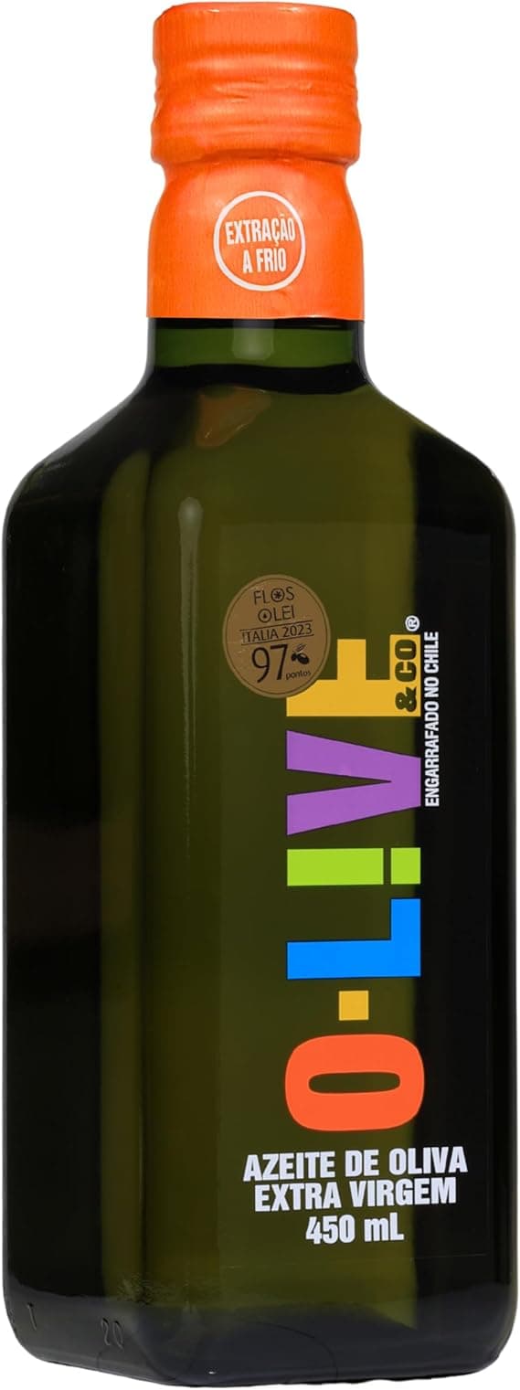 O-LIVE &amp; Co Azeite Chileno Extra Virgem 450ml – sabor suave e premiado