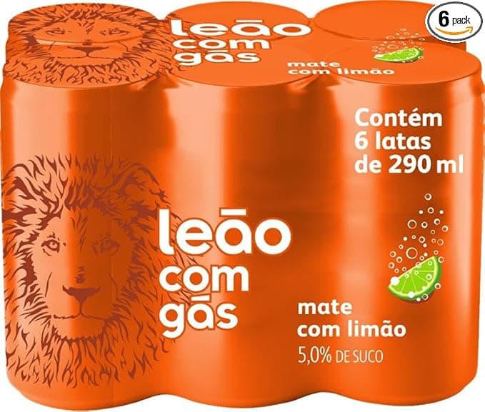 Matte Leão Limão com Gás 6×290ml por R$26,50 11% de desconto na Amazon