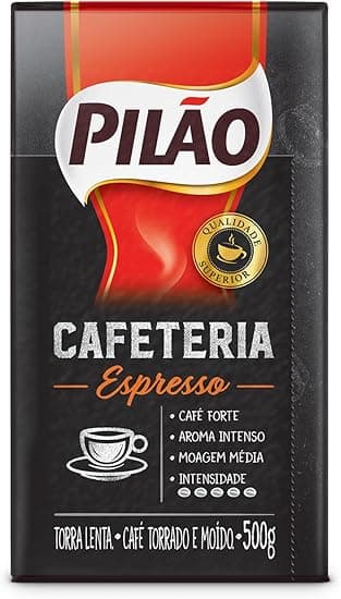 Pilão Cafeteria Espresso 500 g: torra forte embalagem a vácuo R$47,09