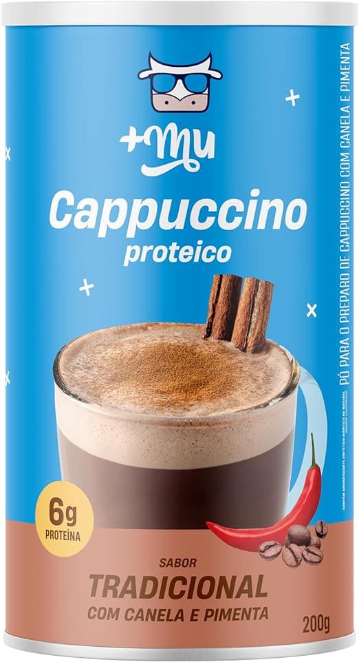 Cappuccino Whey +Mu 200g: promoção R$54,83 na Amazon com frete grátis