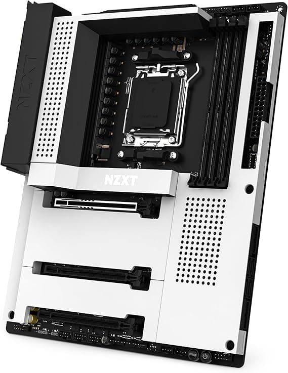NZXT N7 B650E Branca com Wi‑Fi 6E: estilo e desempenho para Ryzen 7000