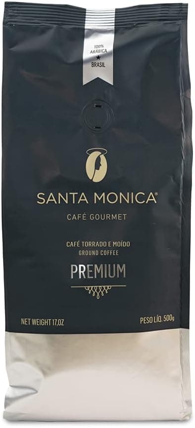Café Santa Mônica Premium Moído 500g: torra escura, sabor marcante
