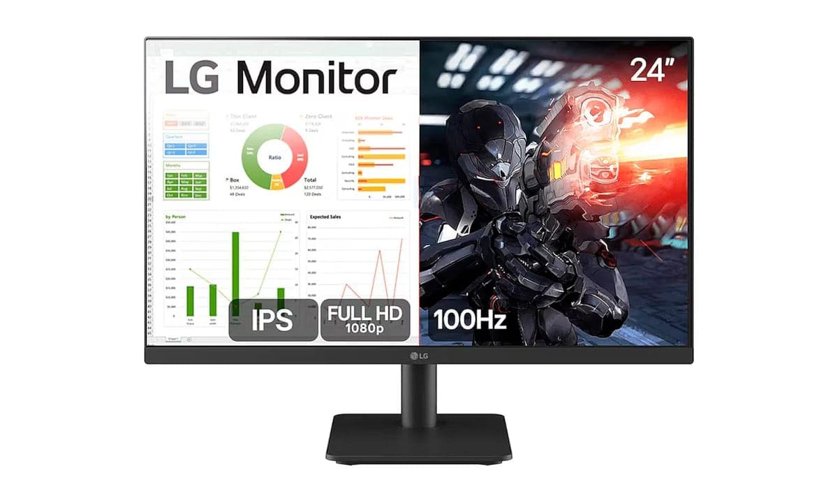 Monitor de 24 polegadas com 100Hz, desconto incrível no Meli