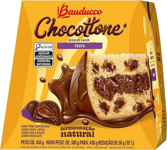 Chocottone Trufa 450g Bauducco por R$34,49 com 13% desconto na Amazon
