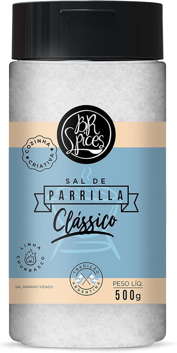 BR Spices Sal de Parrilla Clássico 500g: R$10,89 na Amazon com 23% off